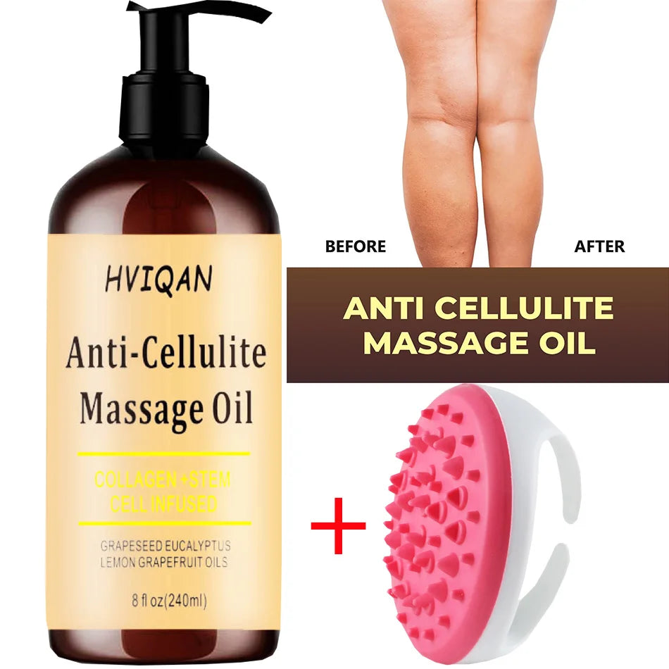 Anti CELLULITE Massage Oil Infused with Collagen and Stem Cell Skin Tightening